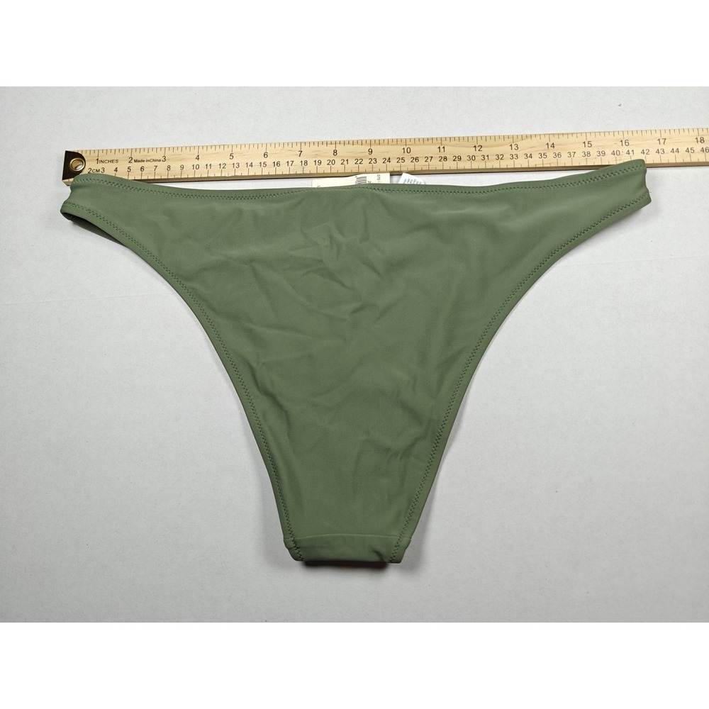 Aerie NWT Cheekier Bikini Bottom Women's Large Green